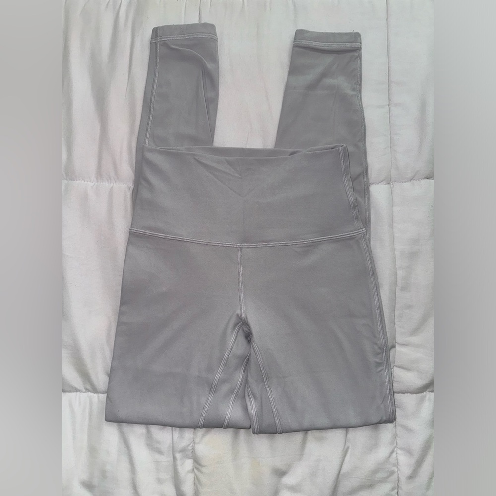 Lululemon Align Pant 28" Chrome light silver full length double lined - Picture 11 of 12